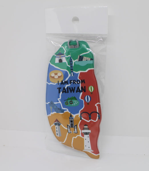 Luggage Tags-Island Outline of Taiwan