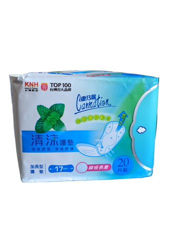 Carnation Cooling Pantiliner Fresh Feeling(Long)-20 ct