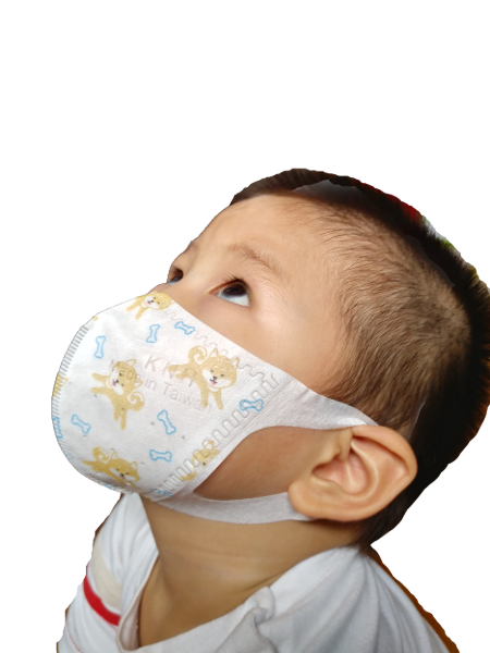 KID 3D FACE MASK FOR AGE 2-3 (PACK OF 20)