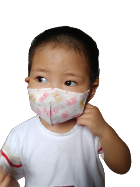KID 3D FACE MASK FOR AGE 2-3 (PACK OF 20)